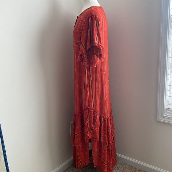 Free People Better Days Red Combo Maxi Dress Small - Picture 9 of 14